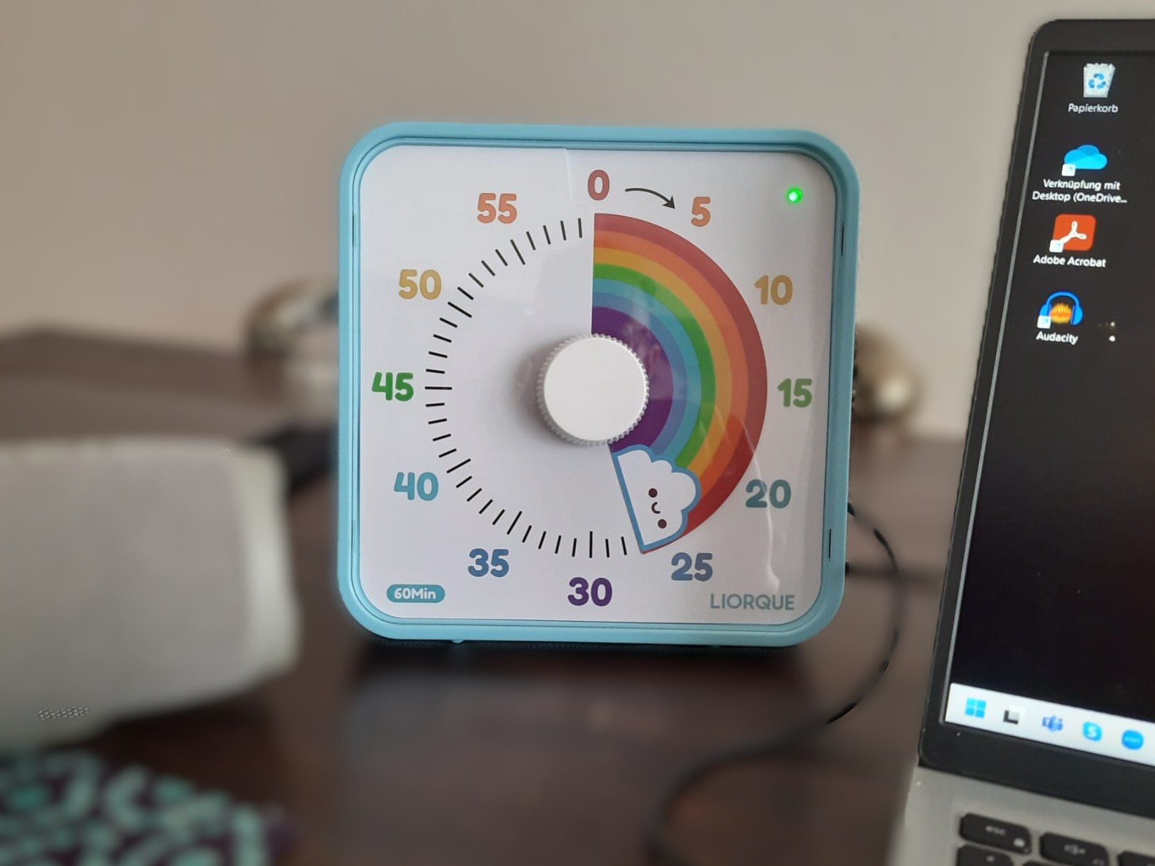 Ein visueller Timer, der liebevoll begrenzt